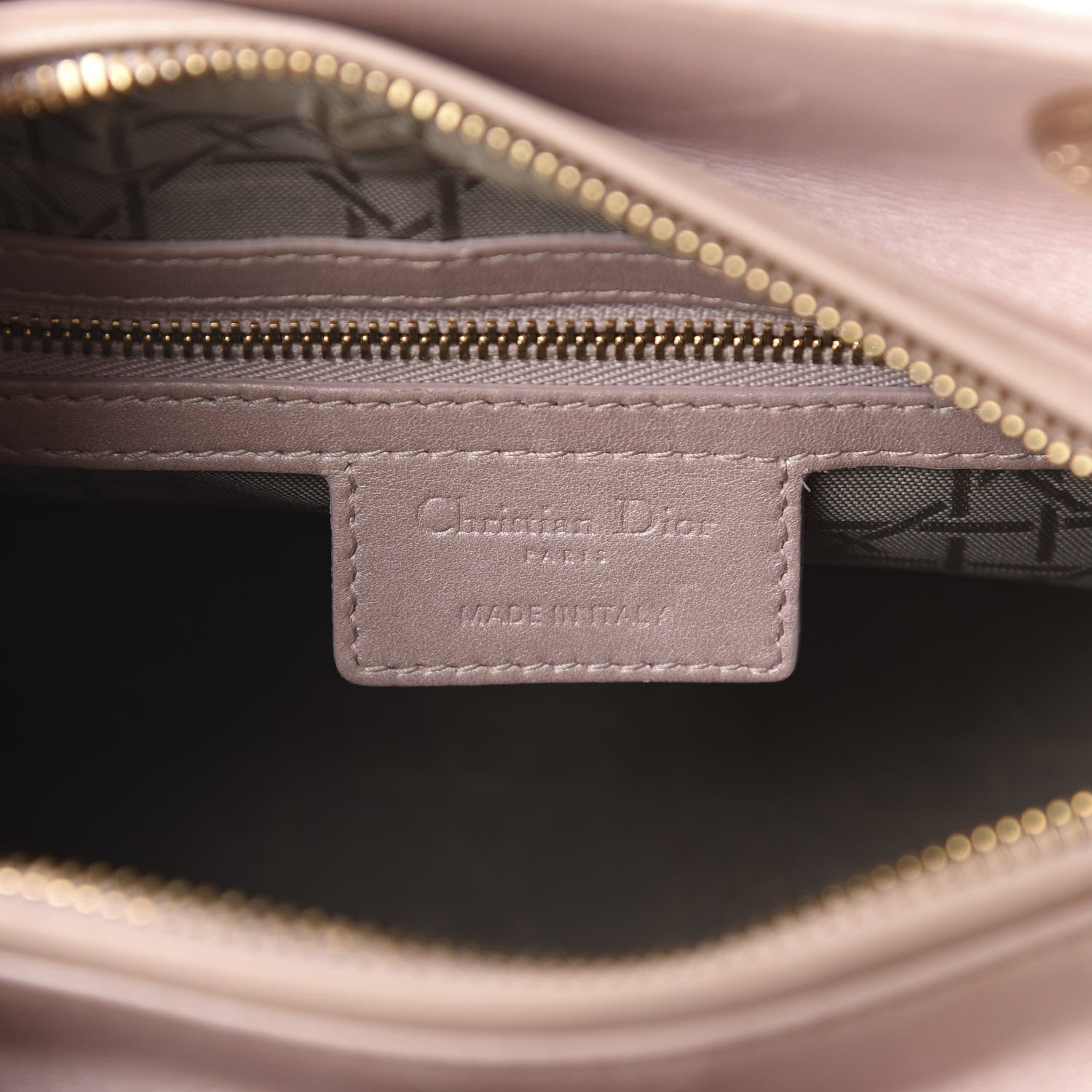Christian Dior Pearly Lambskin Cannage Medium Lady Dior Lotus 8 of 10