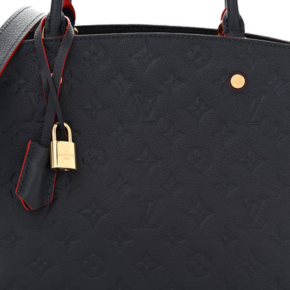 Louis Vuitton Empreinte Montaigne MM Marine Rouge 8 of 10