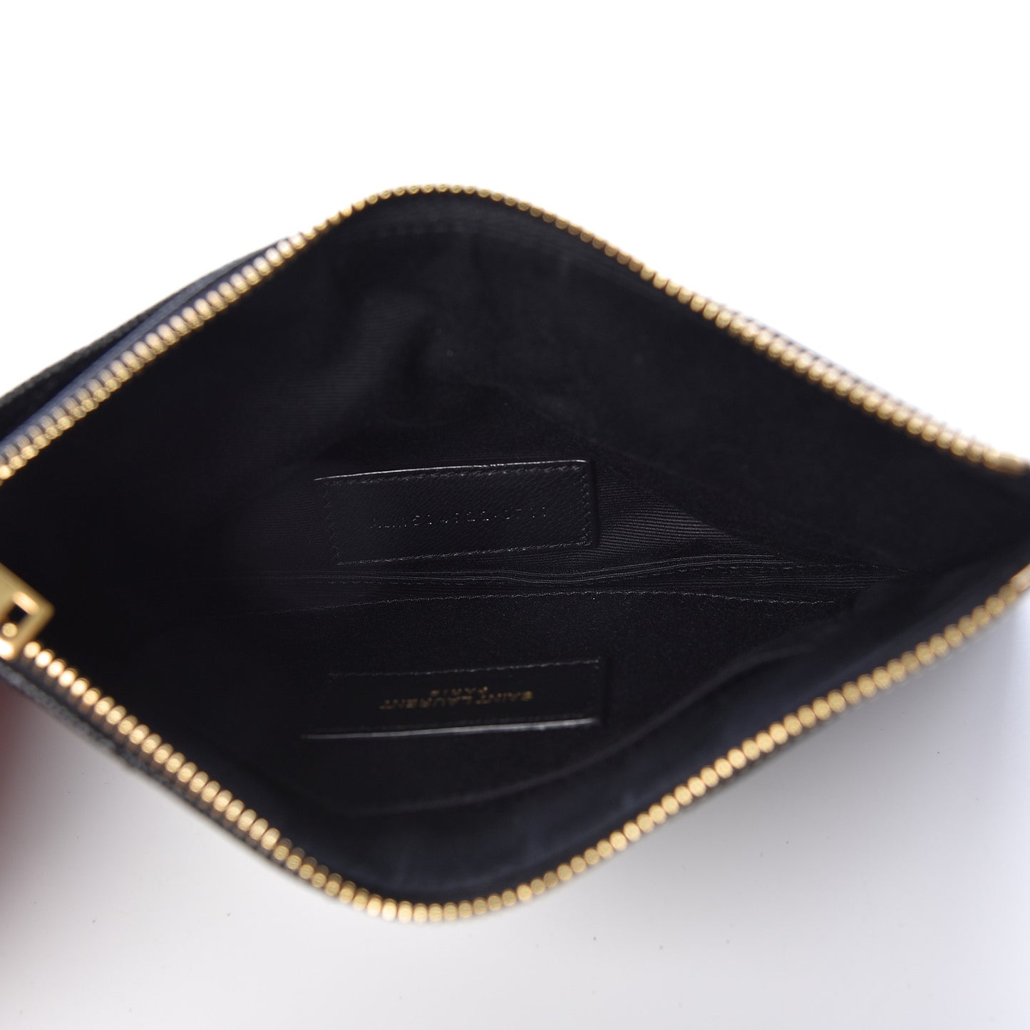 Grain De Poudre Chevron Monogram Bill Pouch Black
