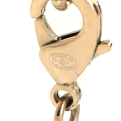 Chanel Pearl CC Round Pendant Necklace Gold 5 of 5