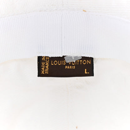 Louis Vuitton Monogram Denim Fringe Bucket Hat L White 8 of 9