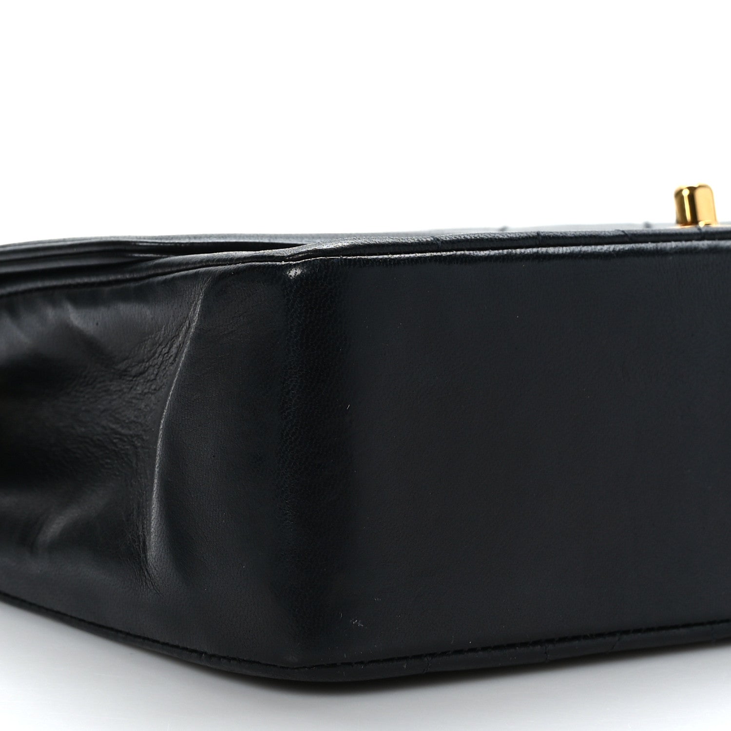 Chanel Lambskin Quilted Medium Single Flap Black 8 of 9