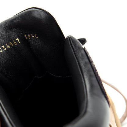 Chanel Lambskin Logo Strap Sneakers 39.5 Beige Black 10 of 11