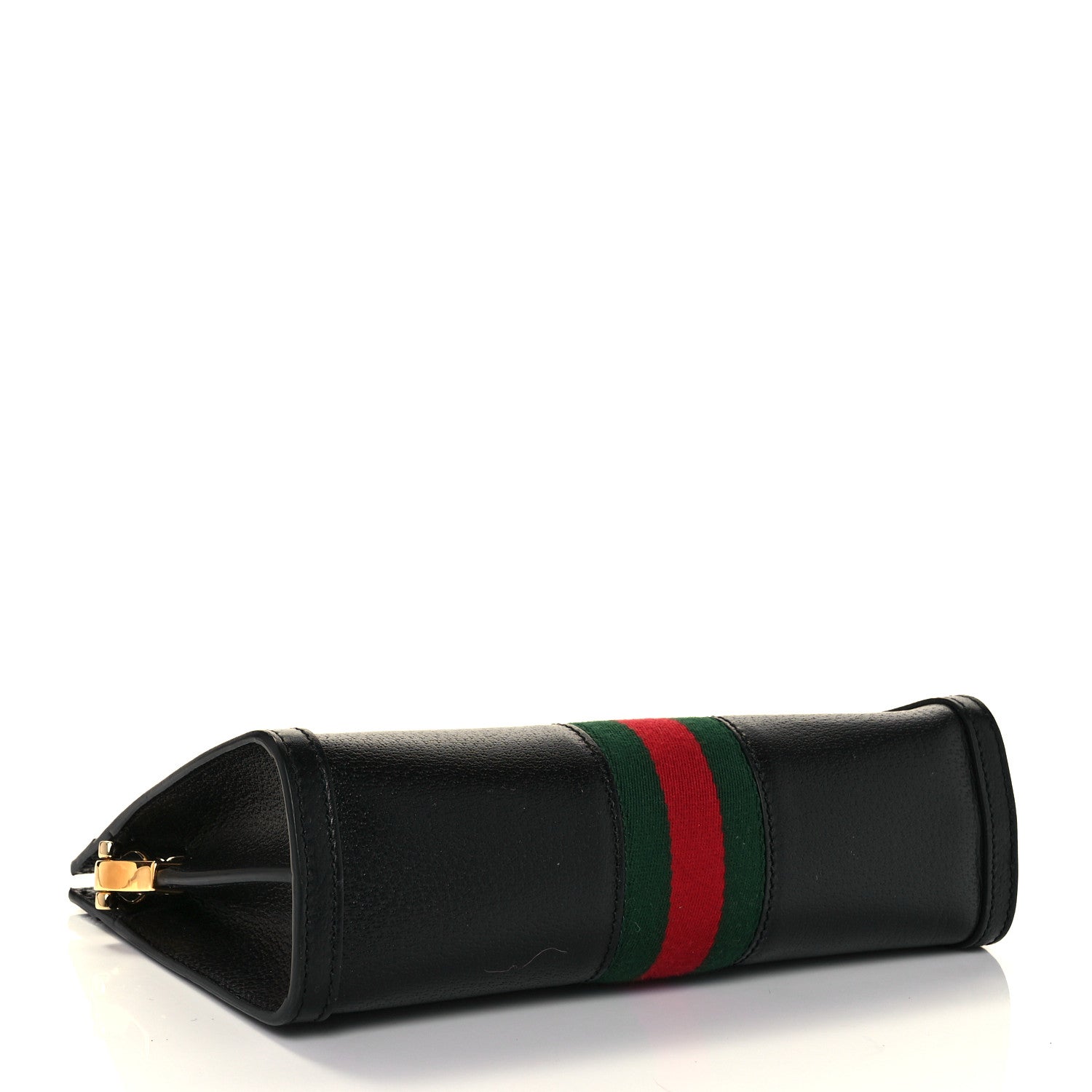 Gucci Calfskin GG Web Small Ophidia Chain Shoulder Bag Black 4 of 9