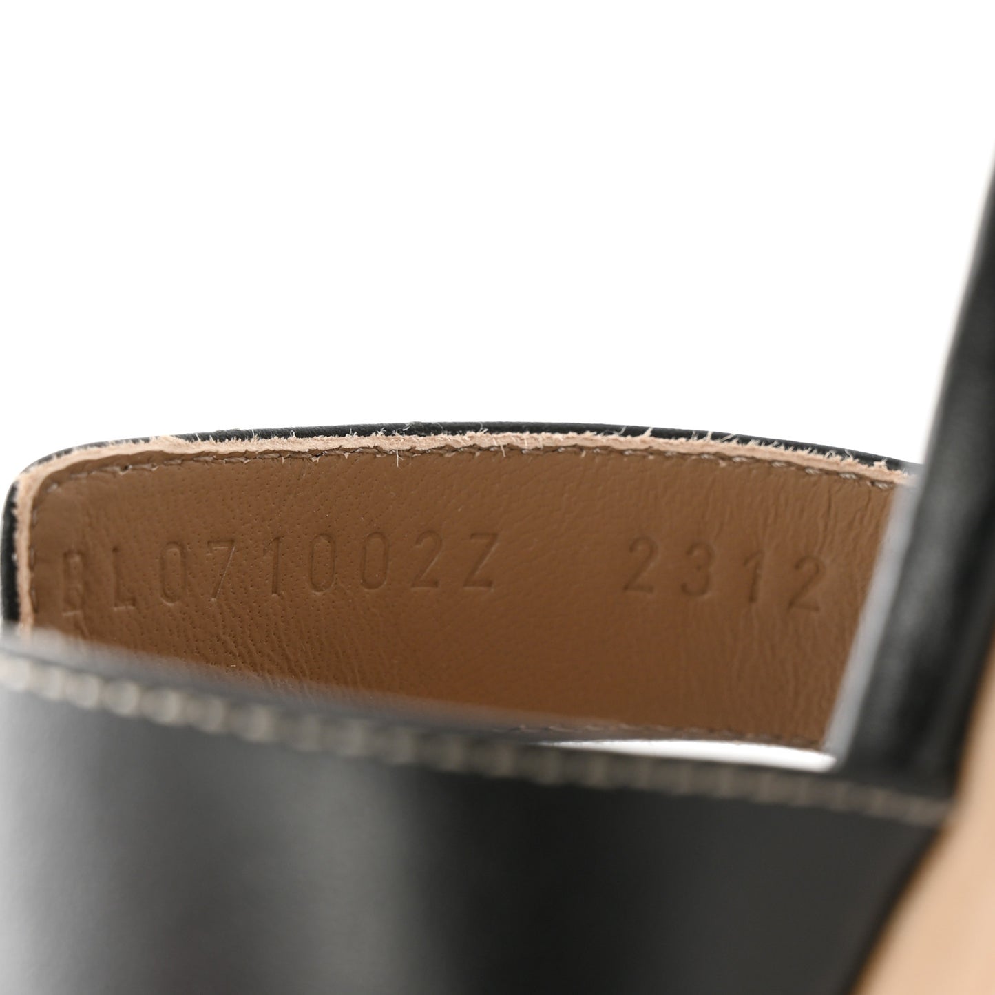 Calfskin Oasis Sandals 41.5 Black