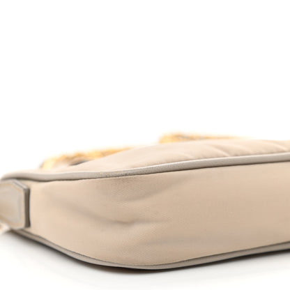 Prada Tessuto Nylon Saffiano Crossbody Bag Talco 11 of 15