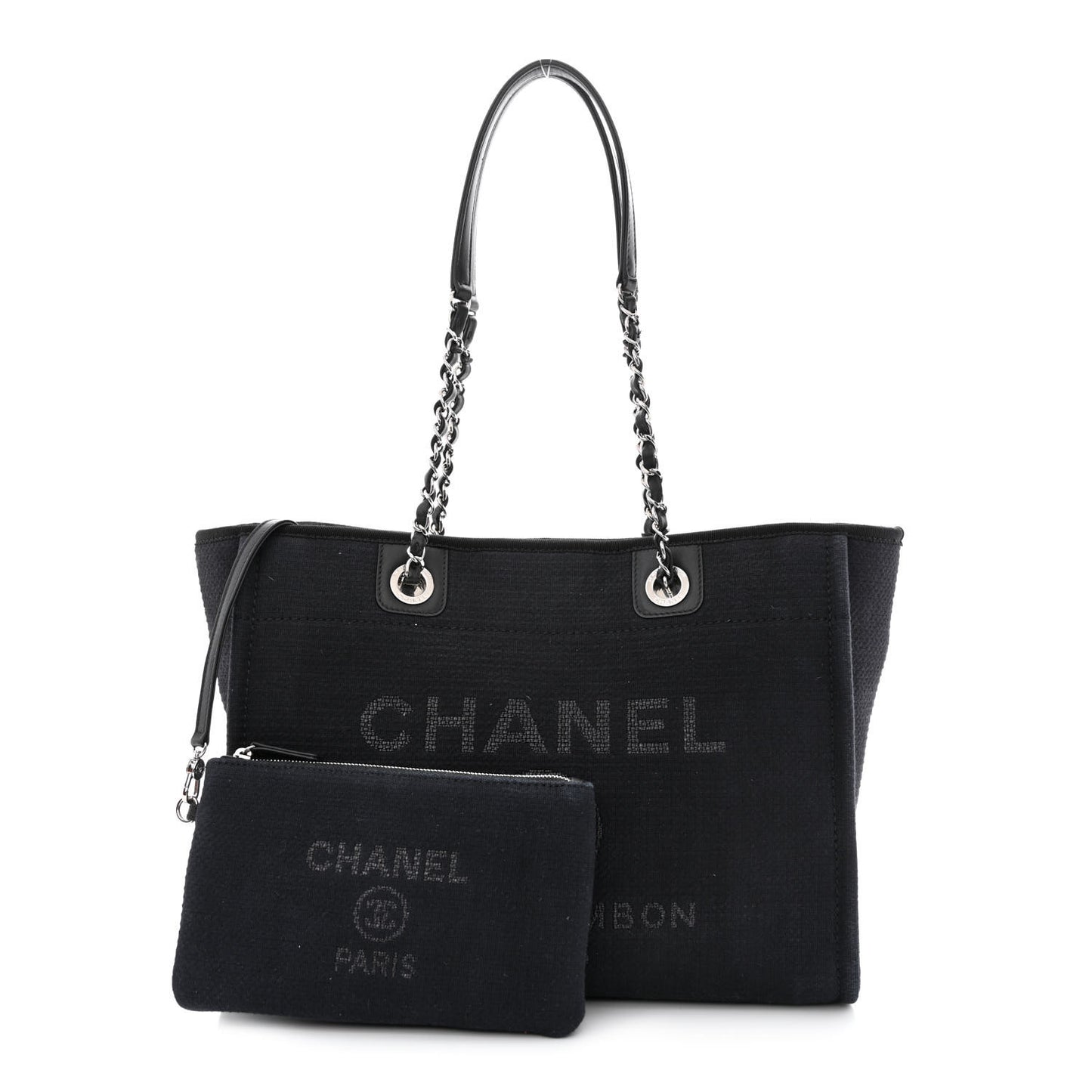 Mixed Fibers Small Deauville Tote Black