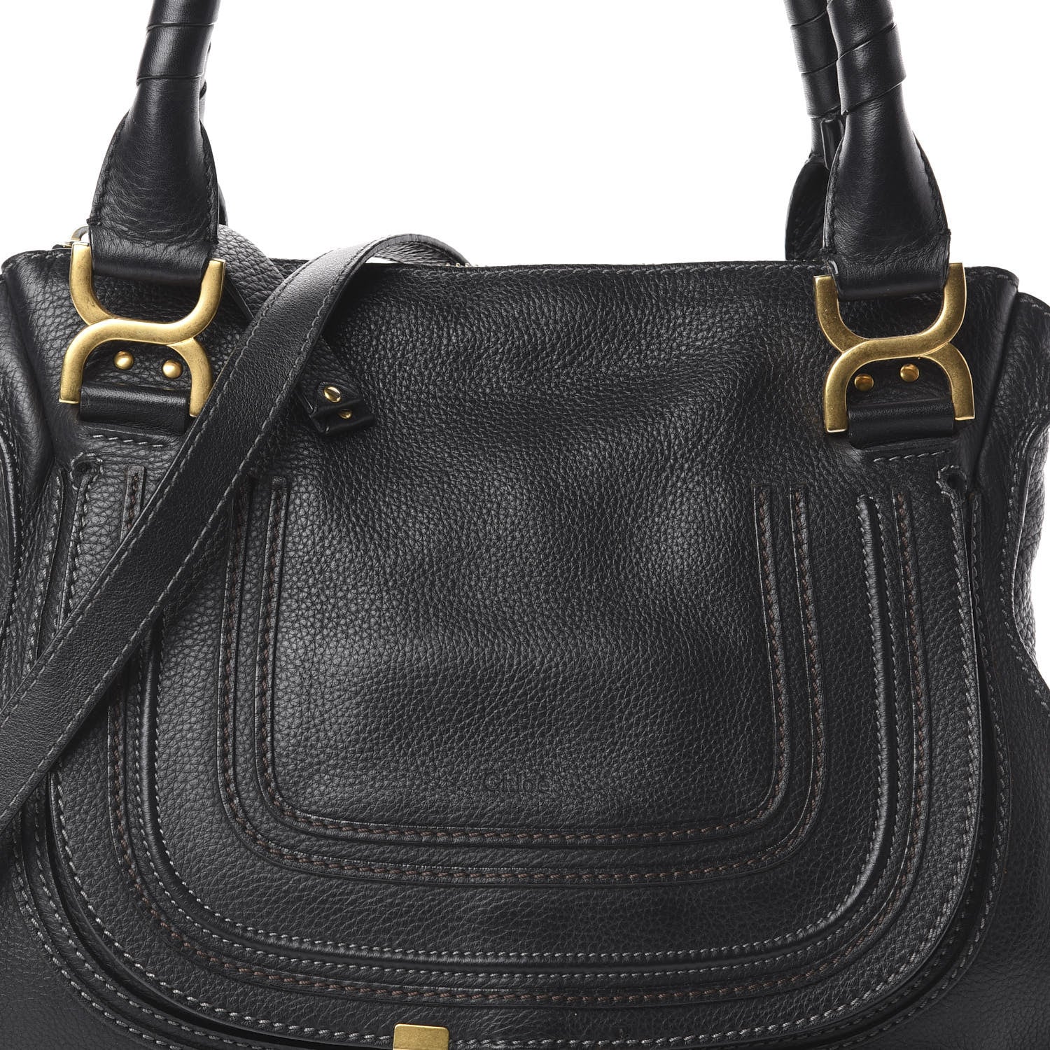 Chloe Calfskin Medium Marcie Satchel Black 6 of 8