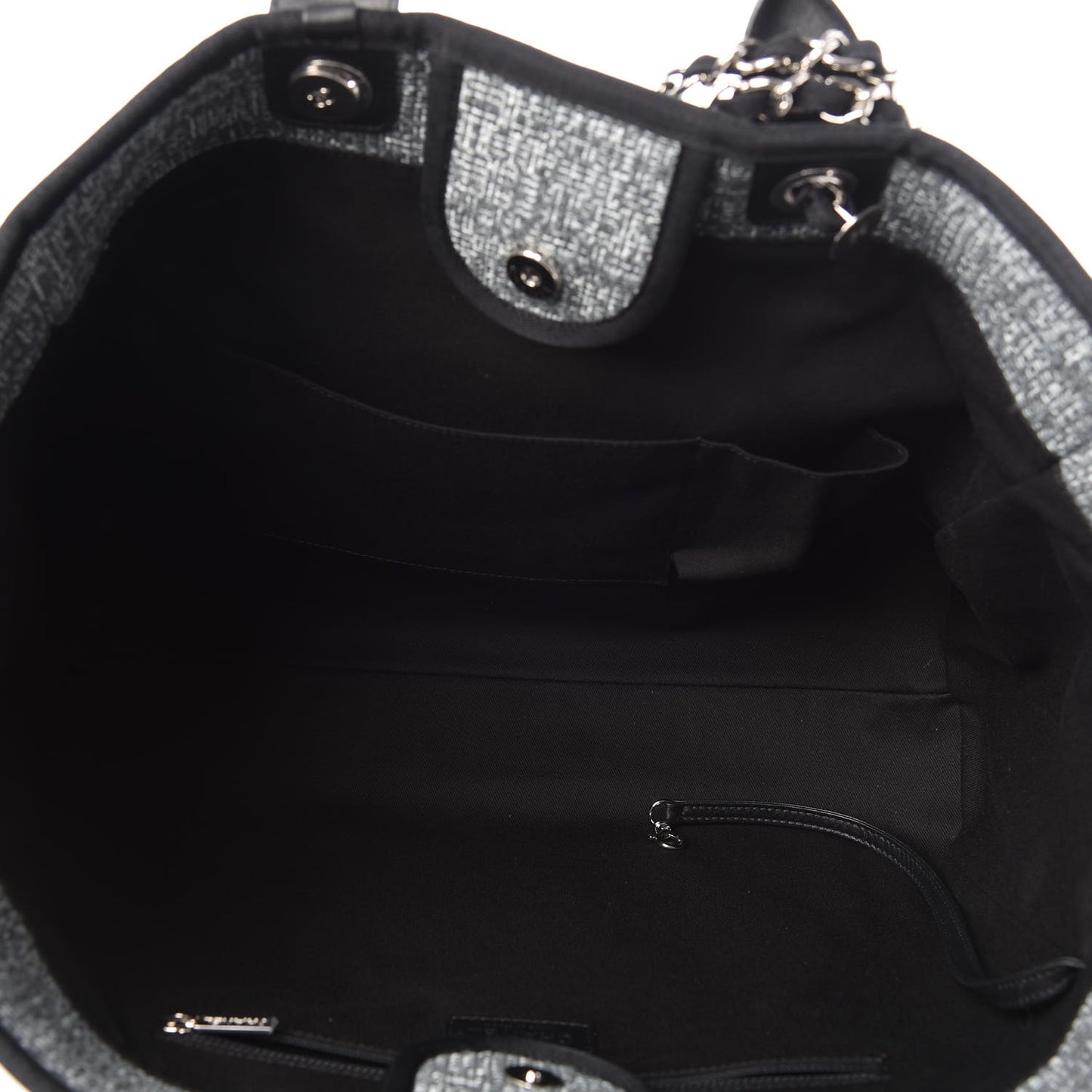 Canvas Large Deauville Tote Charcoal