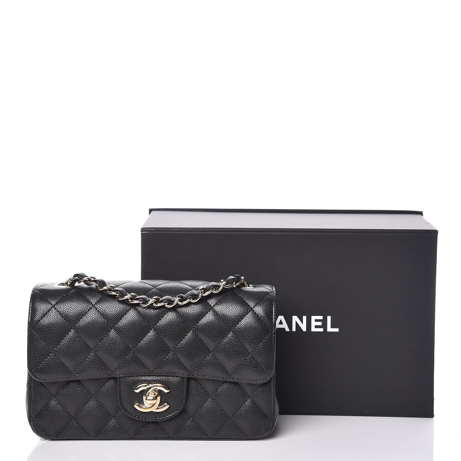 Chanel Caviar Quilted Mini Rectangular Flap Black 10 of 10