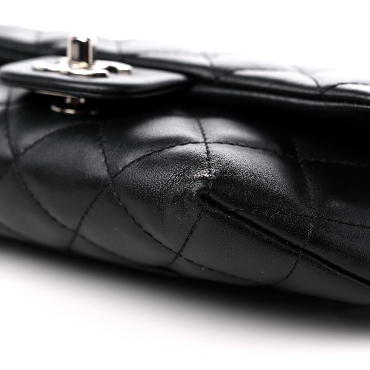 Chanel Calfskin Quilted CC Uniform Flap Belt Bag Black 10 of 11