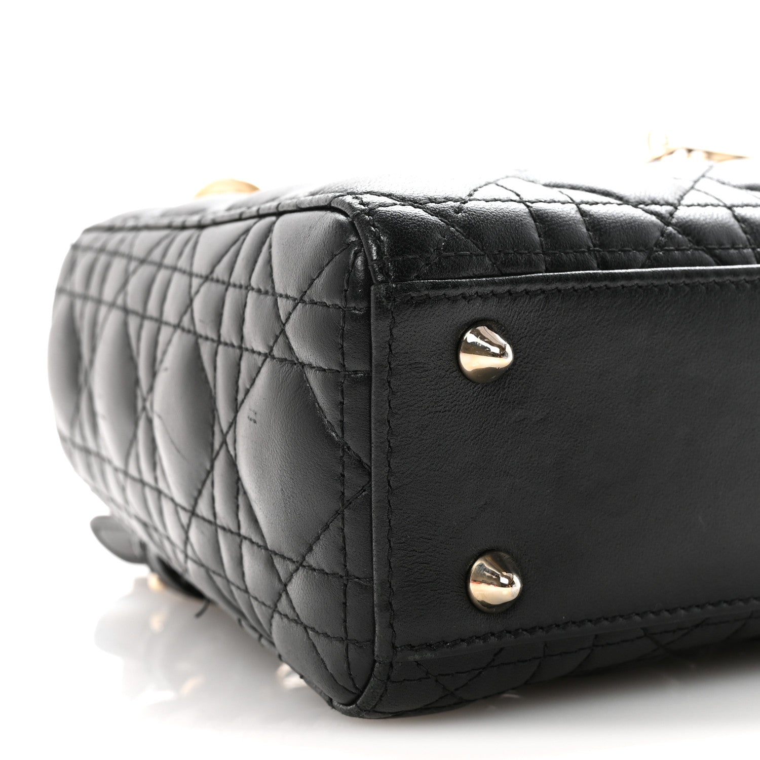 Christian Dior Lambskin Cannage Small My ABCDior Lady Dior Black 8 of 9
