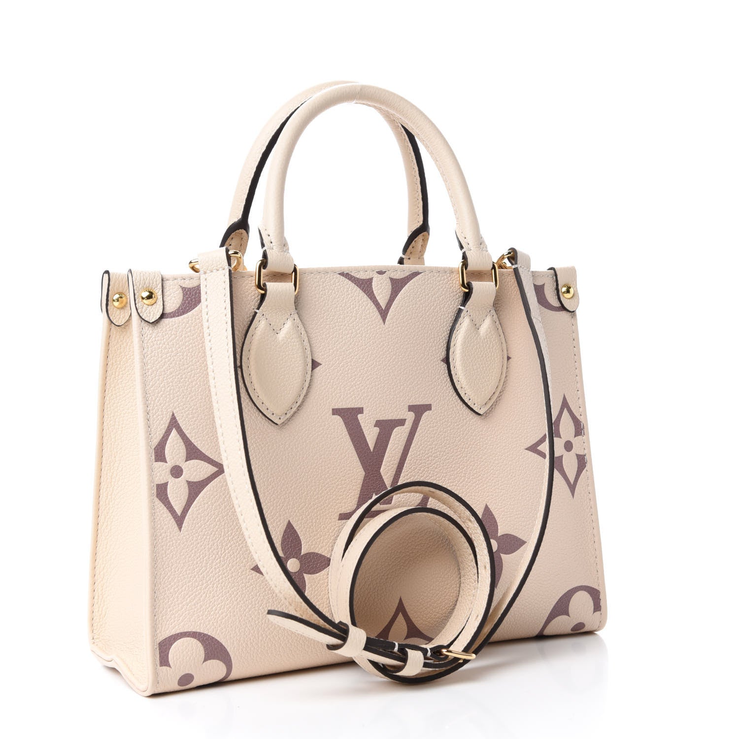 Louis Vuitton Empreinte Monogram Giant Onthego PM Creme Bois De Rose 3 of 10
