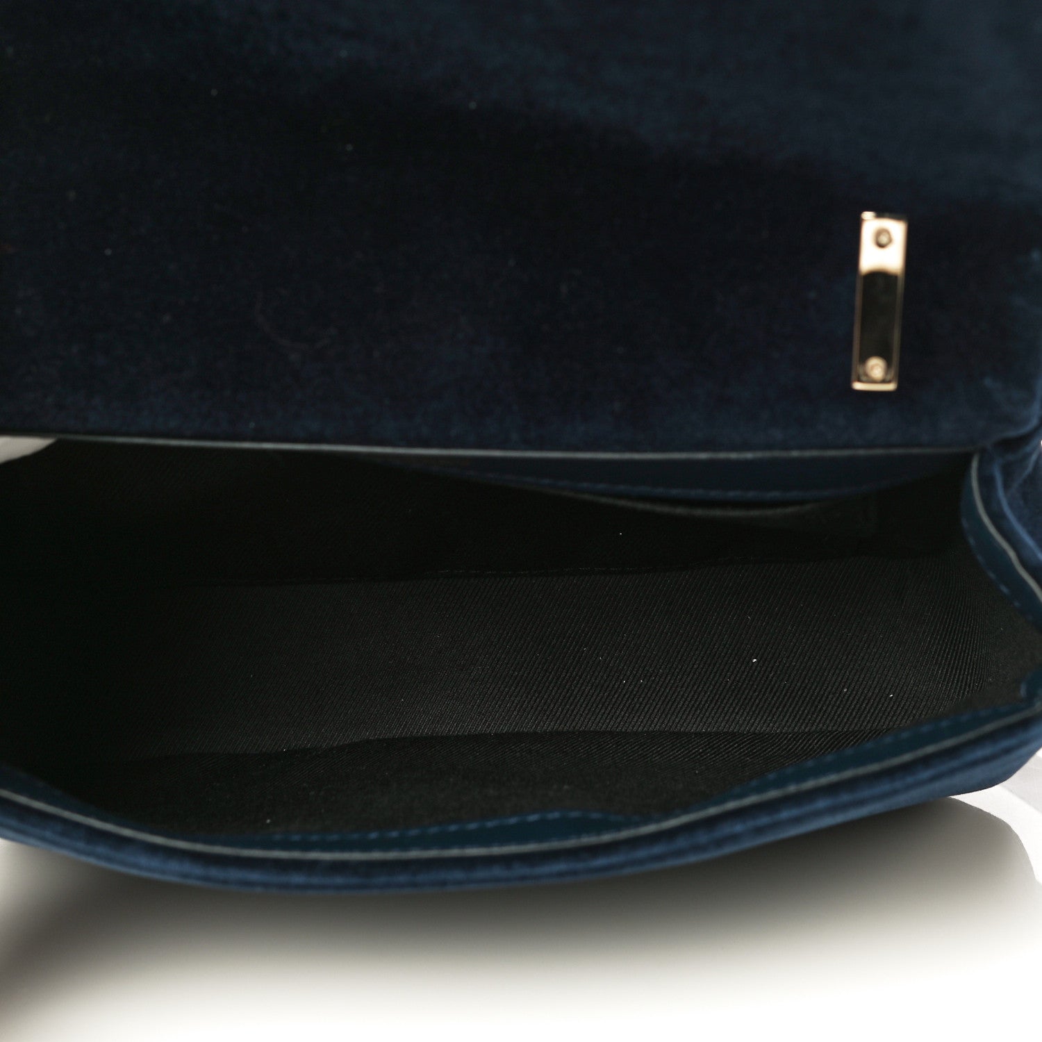 Burberry Velvet Quilted Small Lola Bag Navy 4 of 8