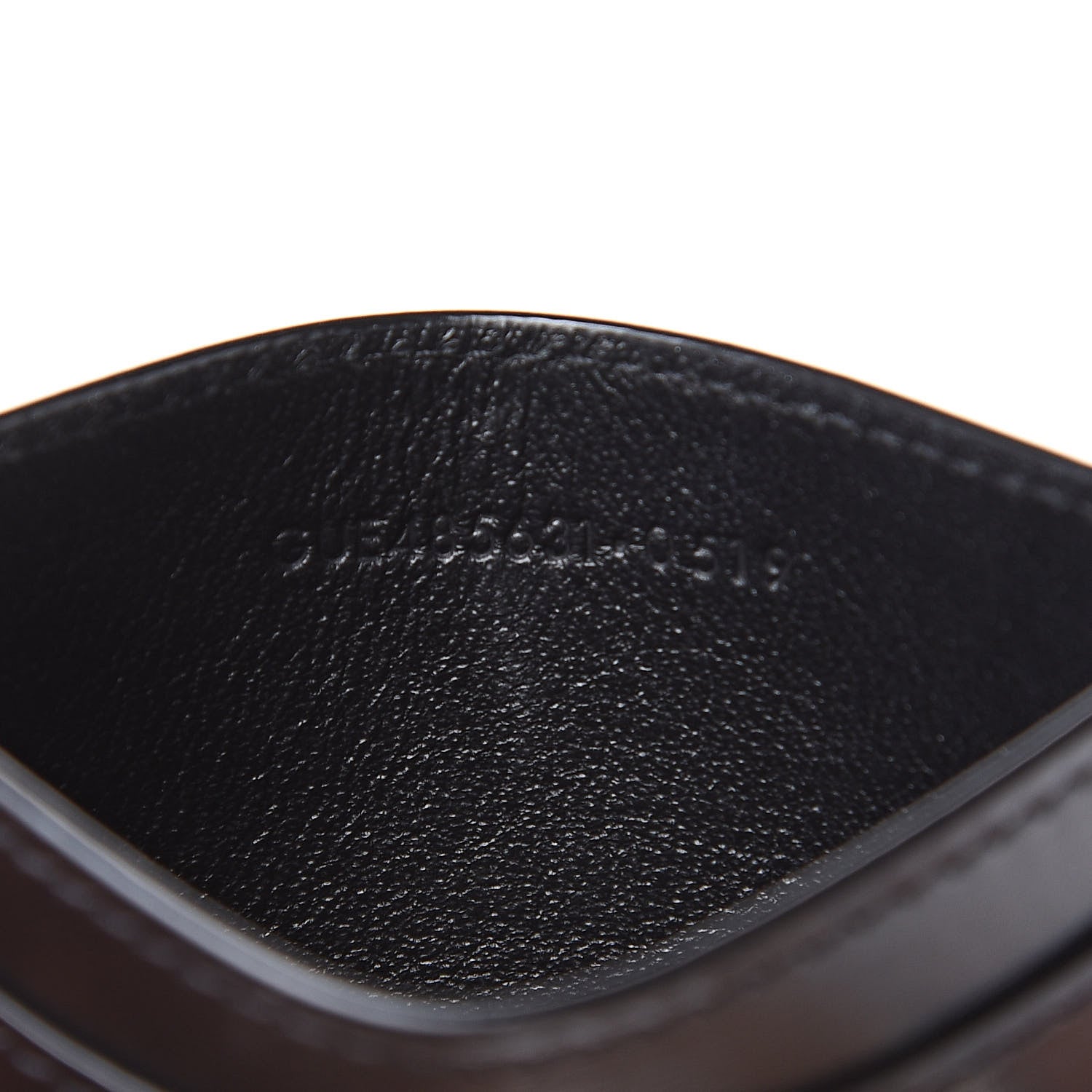 Saint Laurent Calfskin Monogram Credit Card Case Black 6 of 8
