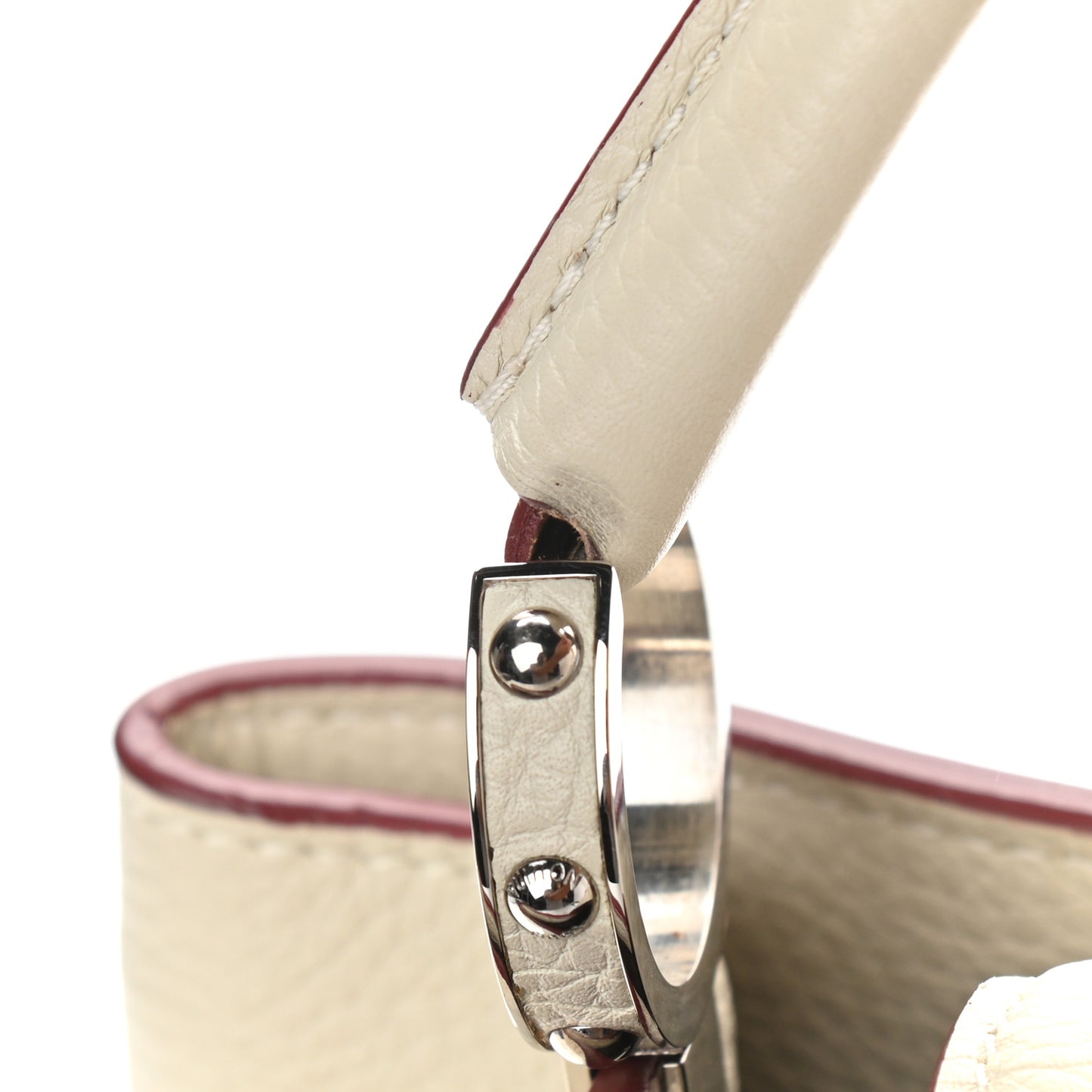 Taurillon Capucines MM Blanc Casse