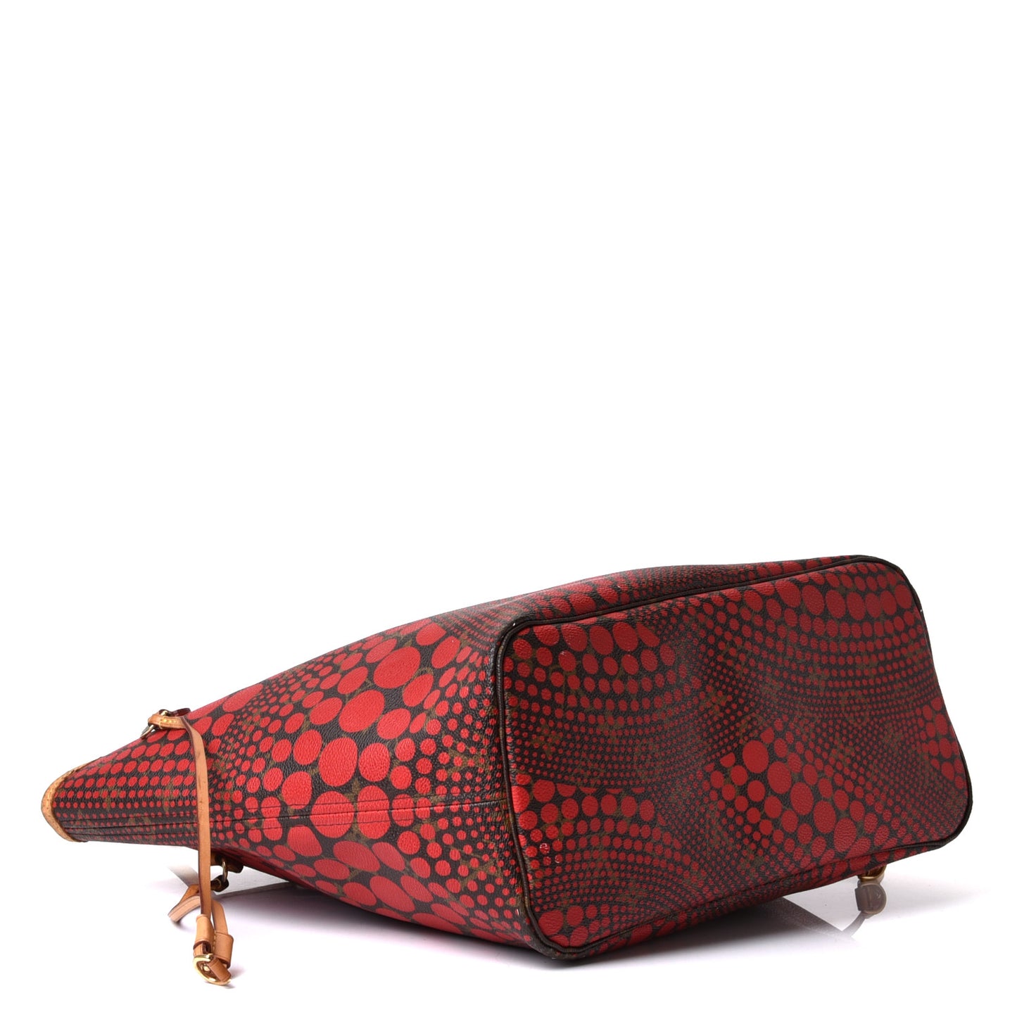 Monogram Kusama Waves Neverfull MM Red
