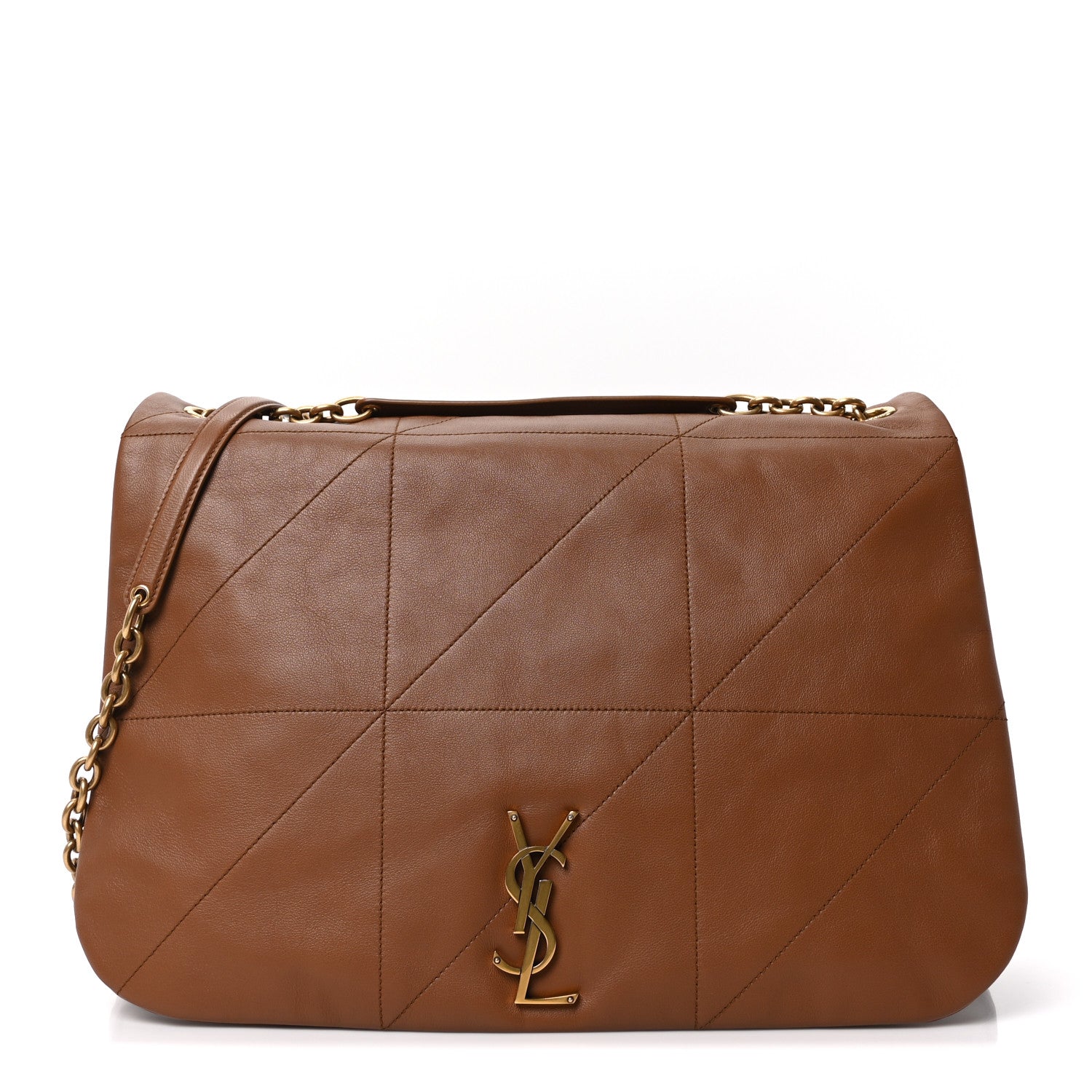 Saint Laurent Lambskin Matelasse Monogram Large Jamie 4.3 Light Fox 1 of 10