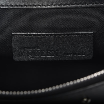 Alexander McQueen Calfskin Studded Small Padlock Crossbody Bag Black 6 of 12