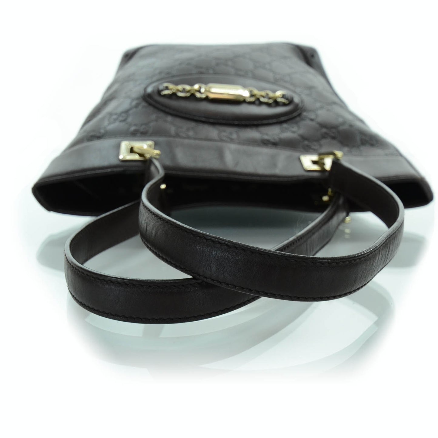 Guccissima Small Punch Tote Chocolate Brown