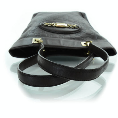 Gucci Guccissima Small Punch Tote Chocolate Brown 4 of 11