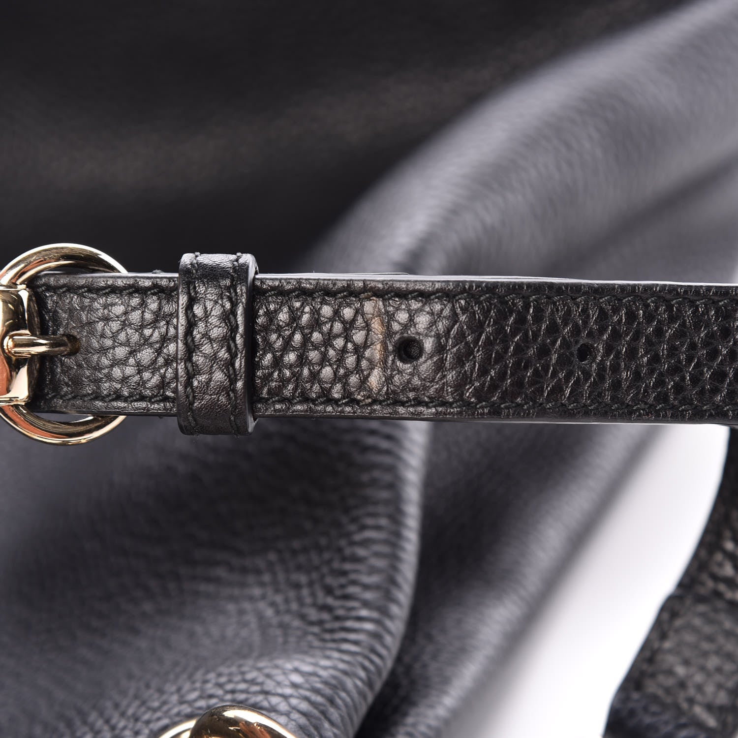 Gucci Pebbled Calfskin Large Soho Hobo Black 8 of 14