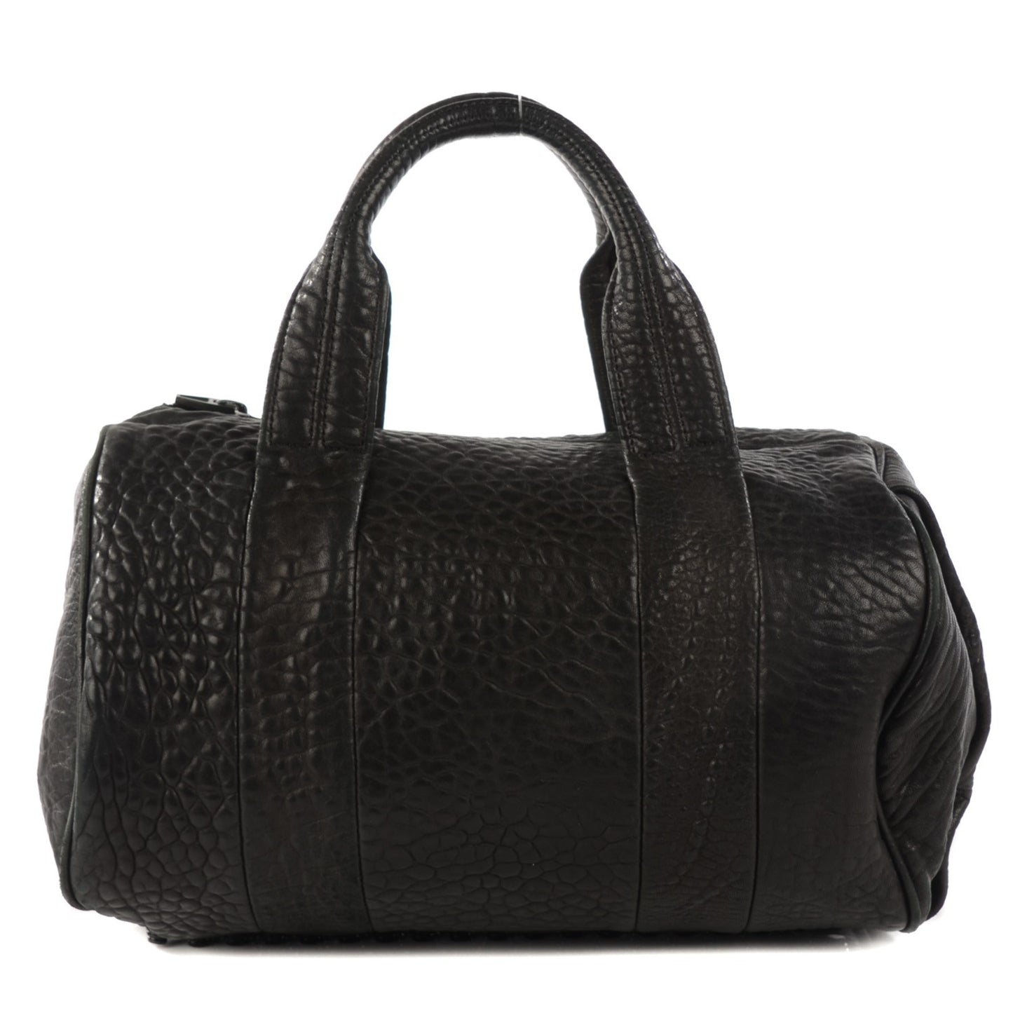 Pebbled Lambskin Rocco Black Matte Black Hardware