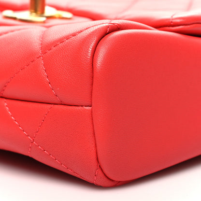 Chanel Lambskin Quilted Side-Packs Red 16 of 16