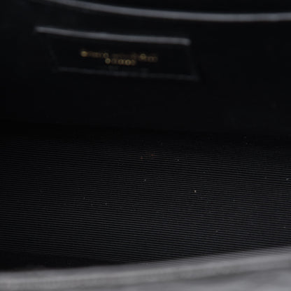 Saint Laurent Grain De Poudre Textured Mixed Matelasse Medium Triquilt Monogram Satchel Earth 6 of 7