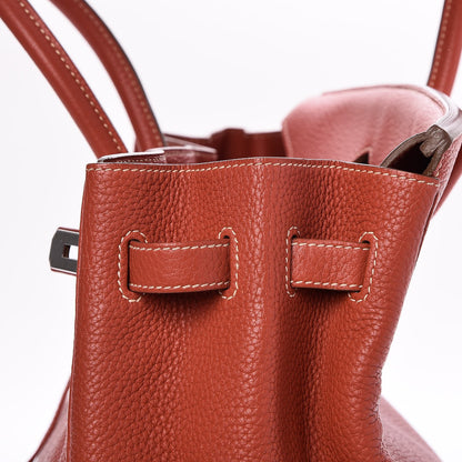 Hermes Taurillon Clemence Birkin 35 Sanguine 24 of 32