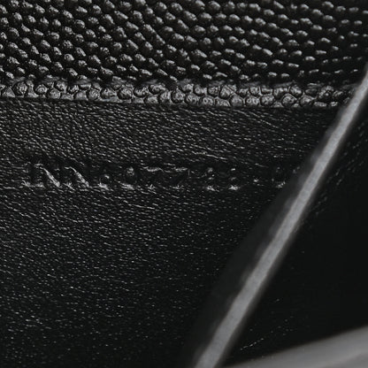Saint Laurent Grain De Poudre Uptown Chain Wallet Black 9 of 13