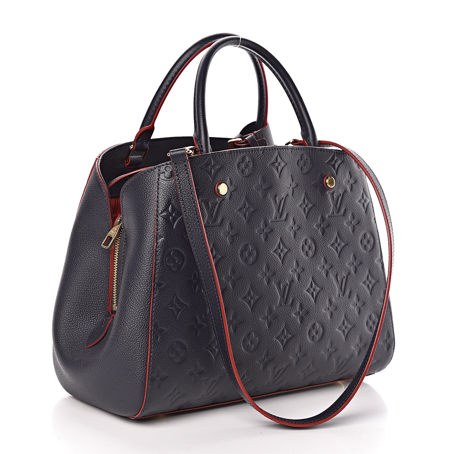 Louis Vuitton Empreinte Montaigne MM Marine Rouge 4 of 10