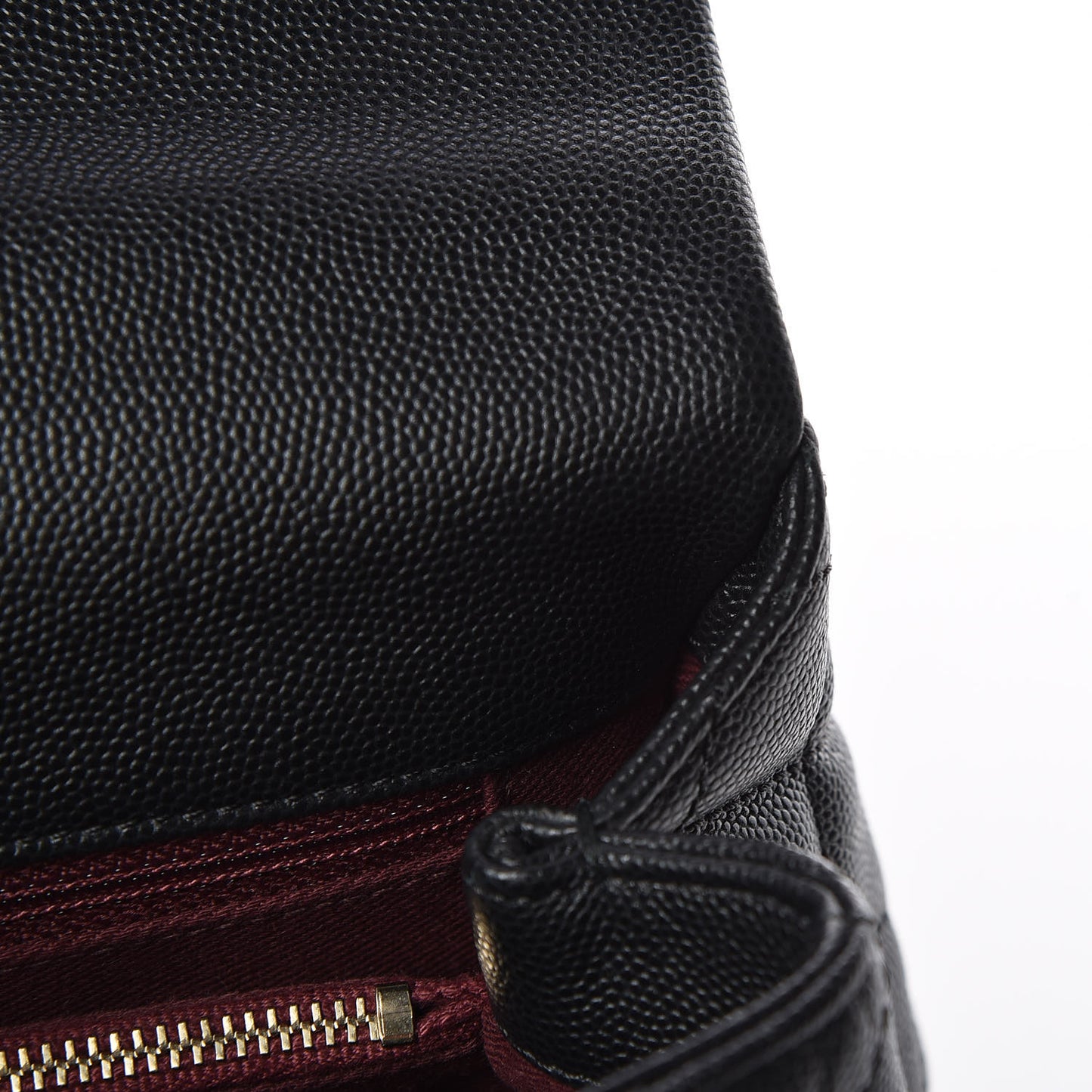 Caviar Quilted Small Coco Handle Flap Black