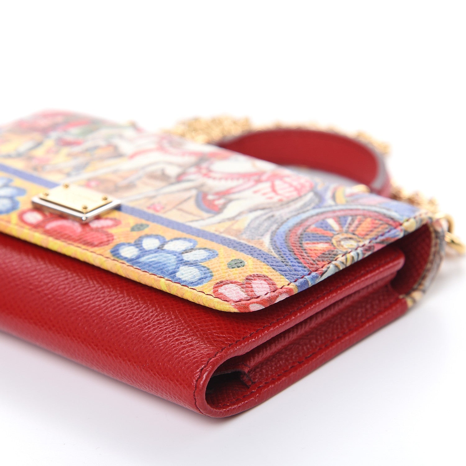 Dolce & Gabbana Dauphine Printed Mini Von Bag Multicolor Red 9 of 9