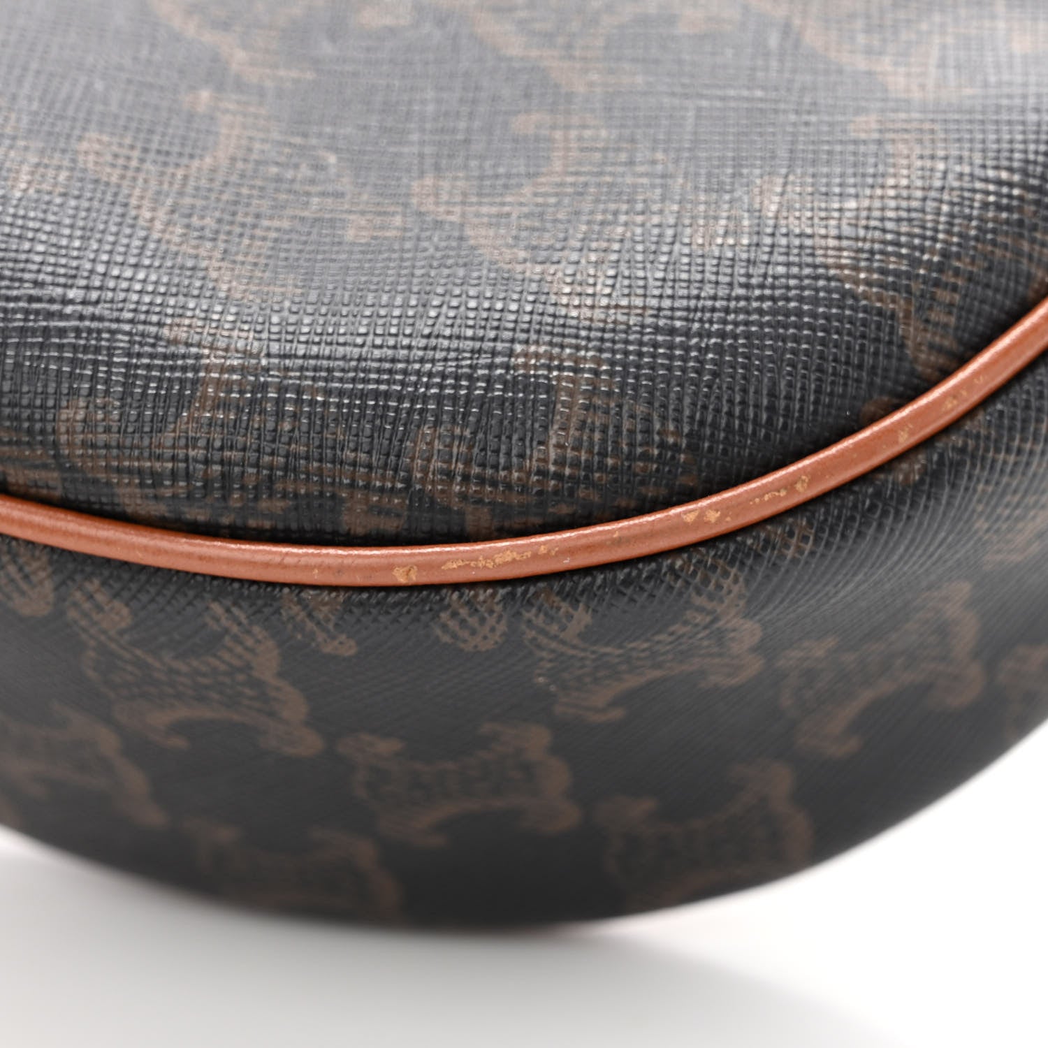 Celine Triomphe Canvas Calfskin Ava Shoulder Bag Tan 12 of 14