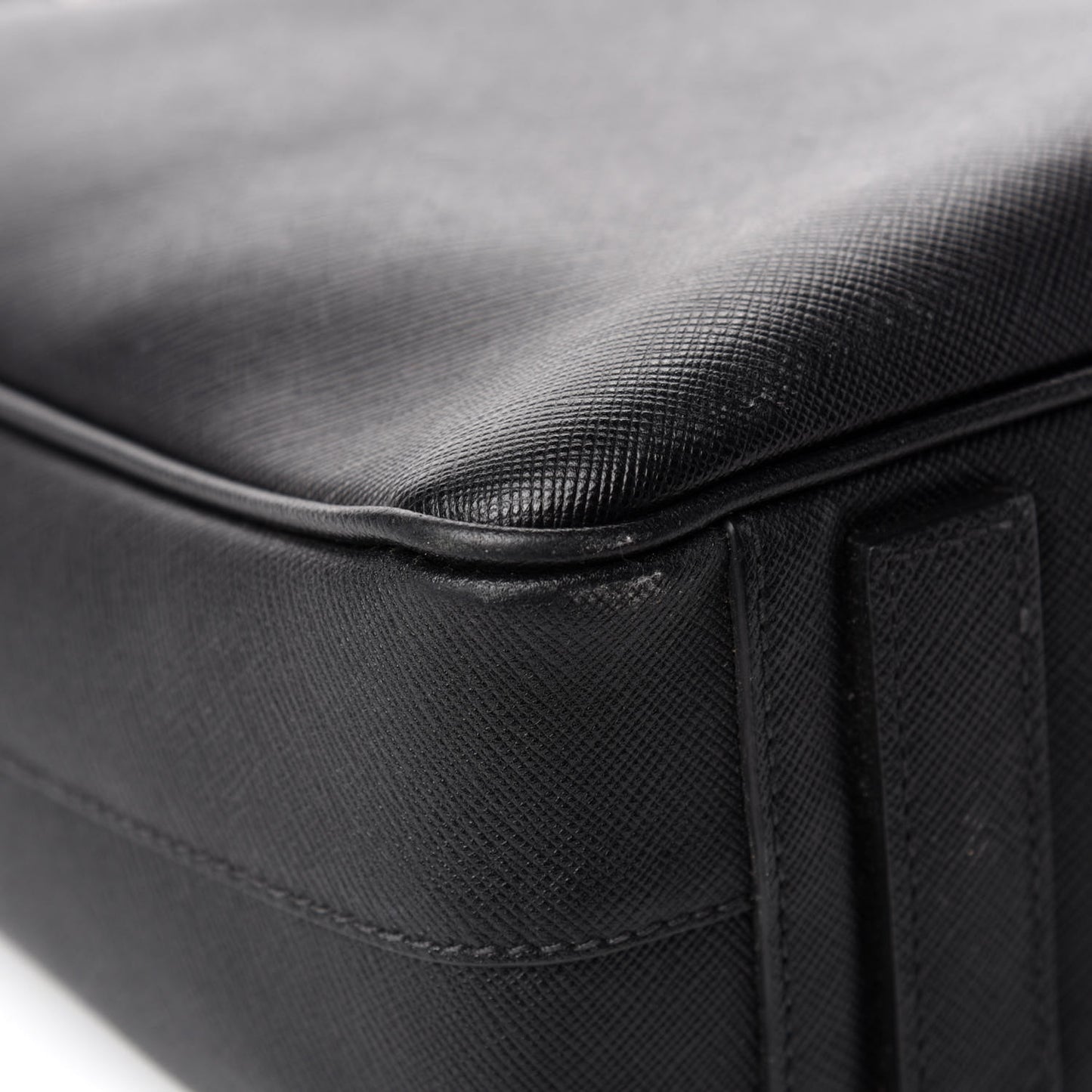 Saffiano Travel Briefcase Black
