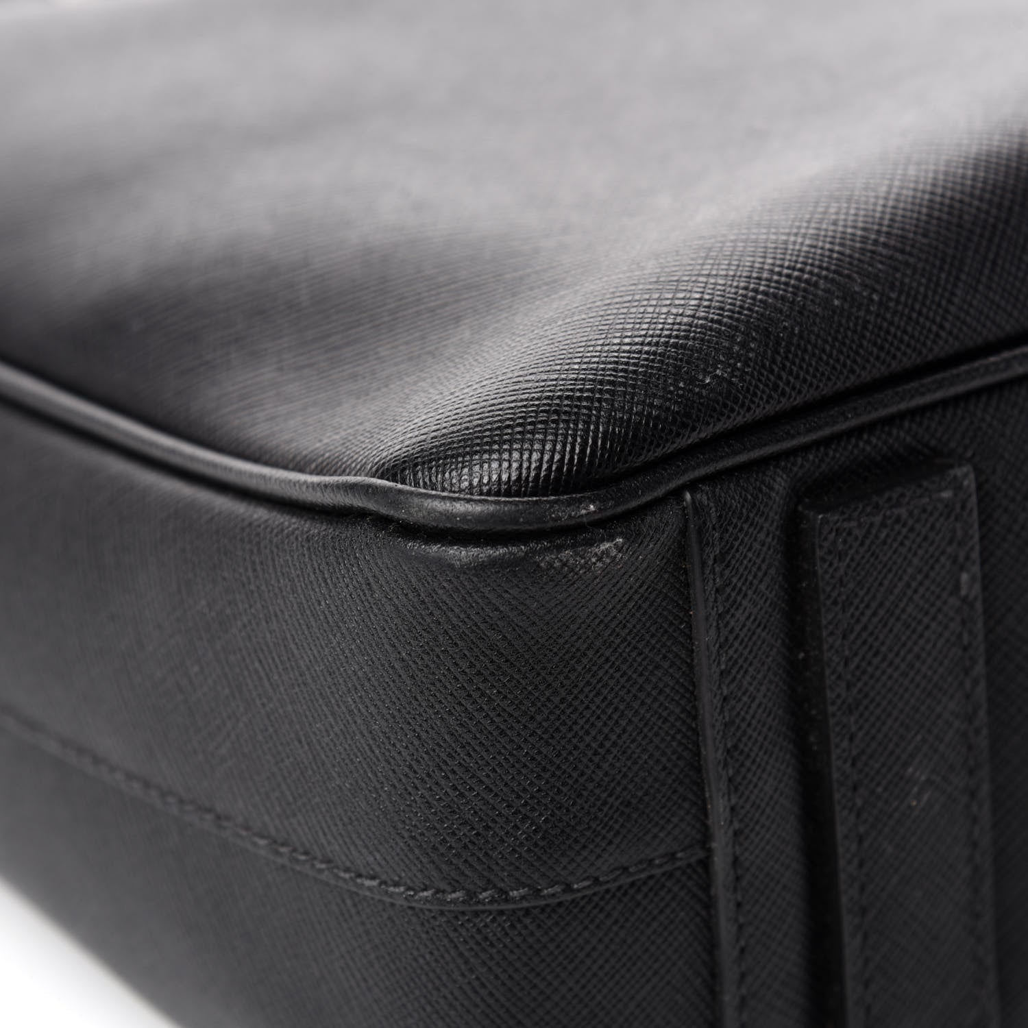 Prada Saffiano Travel Briefcase Black 8 of 12