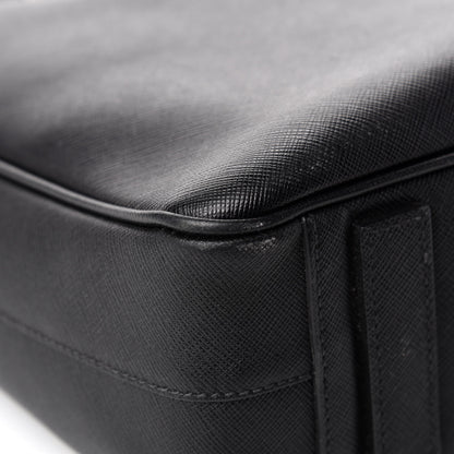 Prada Saffiano Travel Briefcase Black 8 of 12