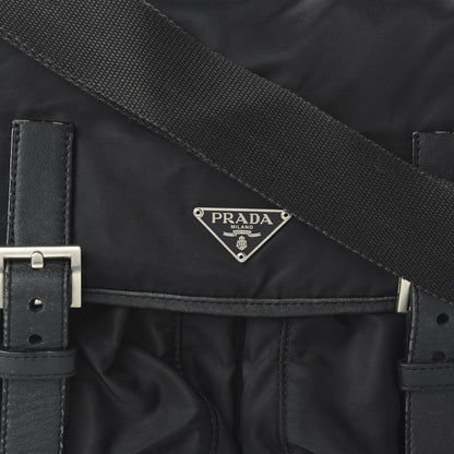 Prada Nylon Vela Messenger Bag Black 9 of 9