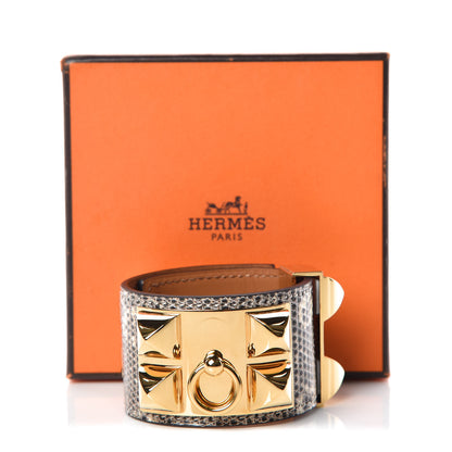 Hermes Lizard Collier De Chien CDC Bracelet S Ombre 9 of 9