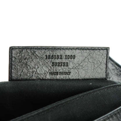 Balenciaga Agneau Giant 21 Silver Hardware Envelope Clutch Black 7 of 7