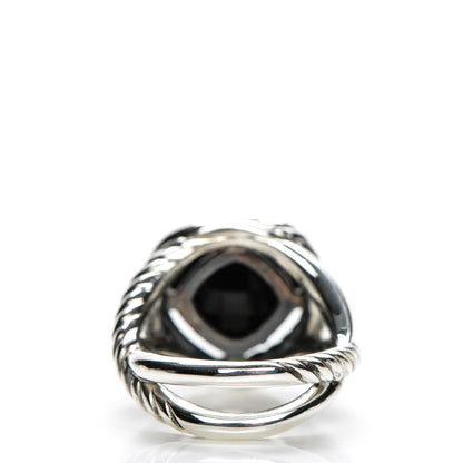 David Yurman Sterling Silver Black Onyx 11mm Infinity Ring 54 6.75 3 of 4