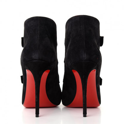 Christian Louboutin Veau Velour Strass Triniboot 100 Booties 36.5 Black 7 of 10