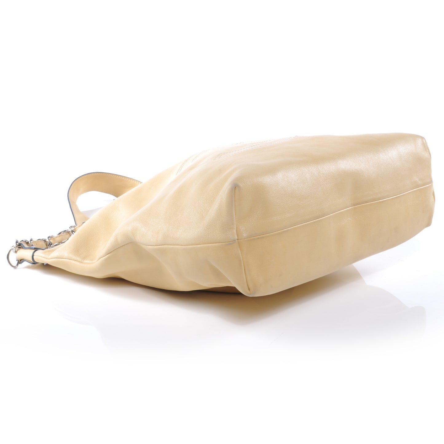 Lambskin Edgy Tote Beige