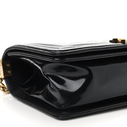 Chanel Patent Calfskin Quilted Medium Boy Flap Black 8 of 9