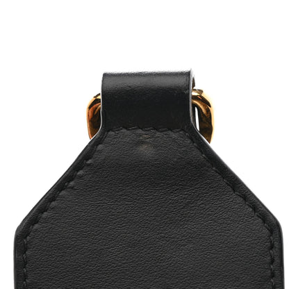 Fendi Ribbon Vitello Seta FF 1974 Adjustable Strap You Fango Marrone Black 5 of 6