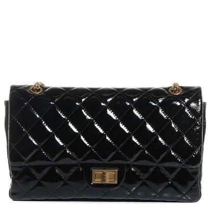Chanel Distressed Patent 2.55 Reissue 227 Black 1 of 9