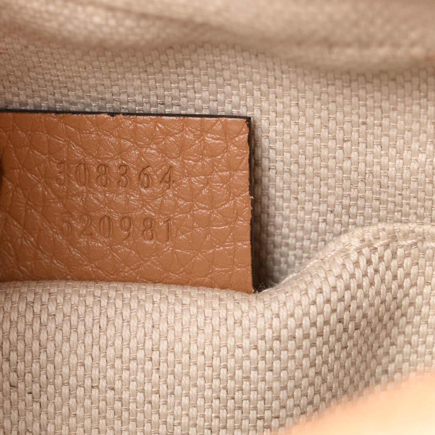 Gucci Pebbled Calfskin Small Soho Disco Bag Camelia 7 of 10