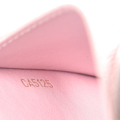 Louis Vuitton Damier Ebene Caissa Card Holder Rose Ballerine 7 of 8