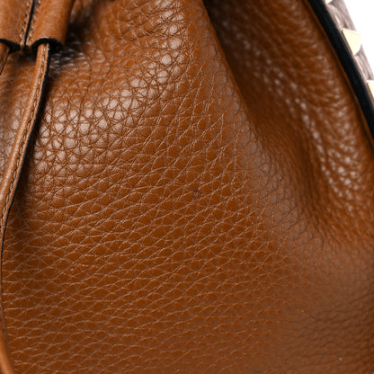 Valentino Garavani Grained Calfskin Rockstud Bucket Bag Bright Cognac 11 of 11